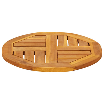 Piano per Tavolo Ø40x2 cm Rotondo in Legno Massello di Acacia | homemem39