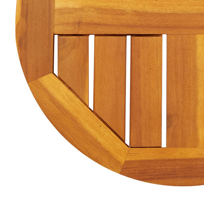 Piano per Tavolo Ø40x2 cm Rotondo in Legno Massello di Acacia | homemem39