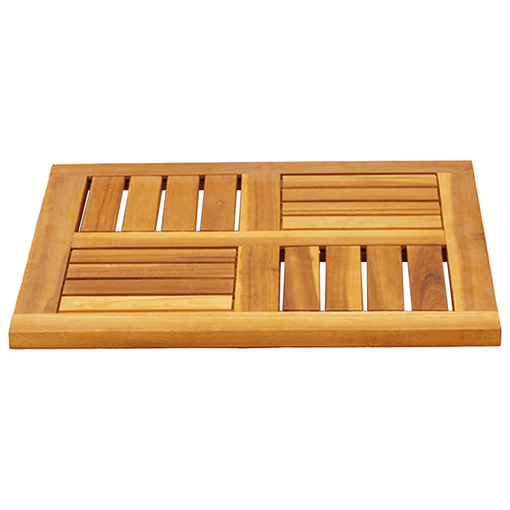 Piano per Tavolo 50x50x2 cm Quadrato Legno Massello di Acacia