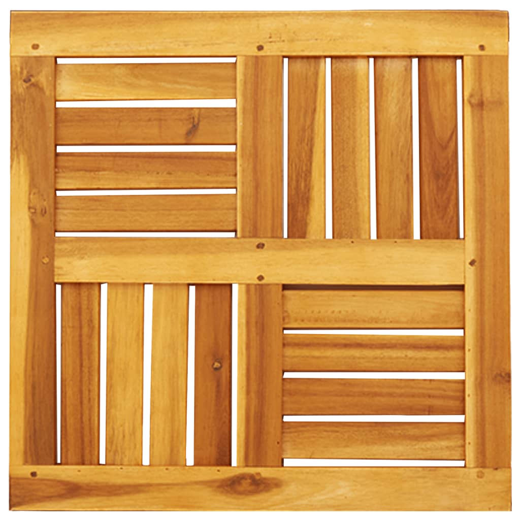 Piano per Tavolo 50x50x2 cm Quadrato Legno Massello di Acacia