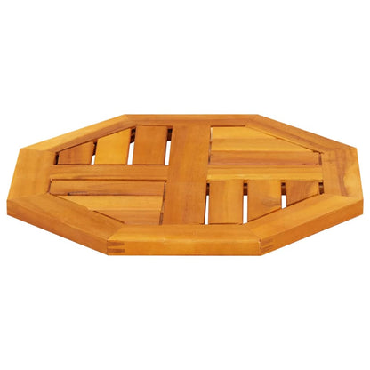 Piano per Tavolo 40x40x2 cm Ottagonale Legno Massello di Acacia