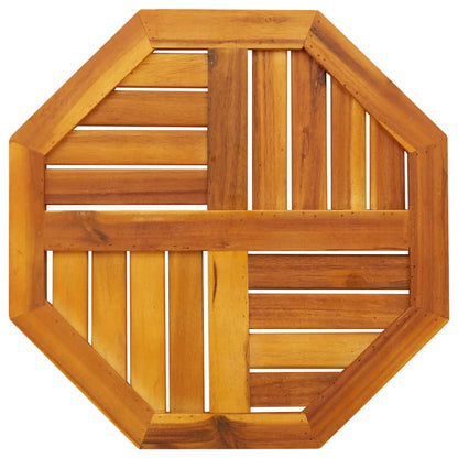 Piano per Tavolo 50x50x2 cm Ottagonale Legno Massello di Acacia