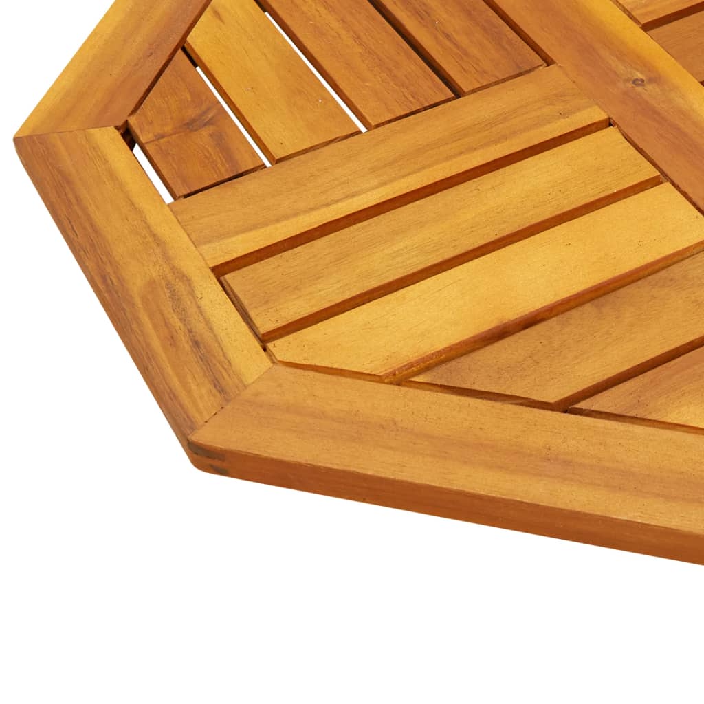 Piano per Tavolo 50x50x2 cm Ottagonale Legno Massello di Acacia | homemem39