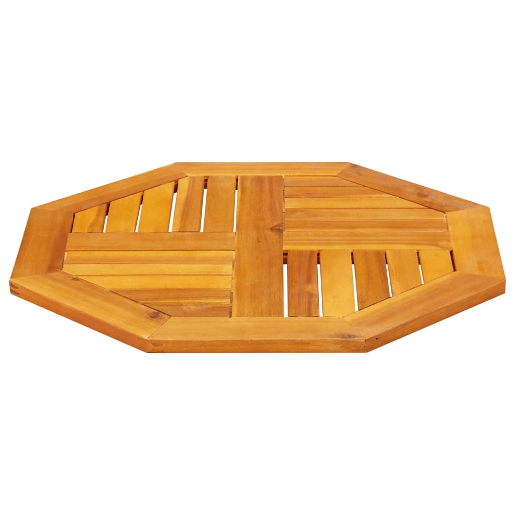 Piano per Tavolo 60x60x2 cm Ottagonale Legno Massello di Acacia | homemem39