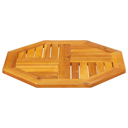 Piano per Tavolo 60x60x2 cm Ottagonale Legno Massello di Acacia | homemem39