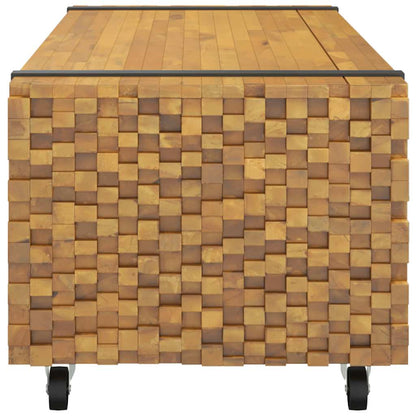Tavolino da Salotto 110x45x35 cm in Legno Massello di Teak | homemem39