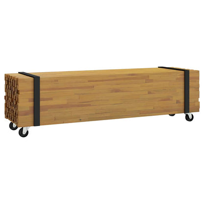 Supporto TV Marrone 110 x 30 x 30 cm Legno di teak solido