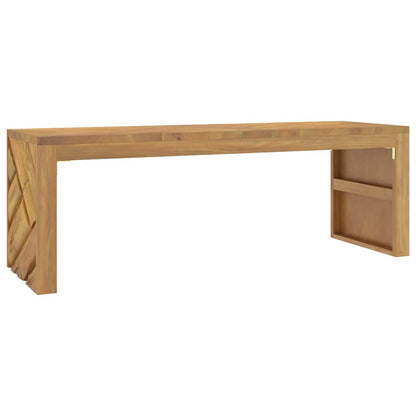 Tavolino da Salotto 110x35x38 cm in Legno Massello di Teak | homemem39