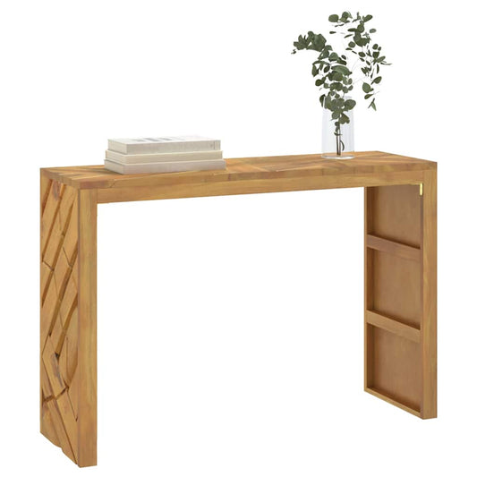 Tavolo Consolle 110x35x75 cm in Legno Massello di Teak