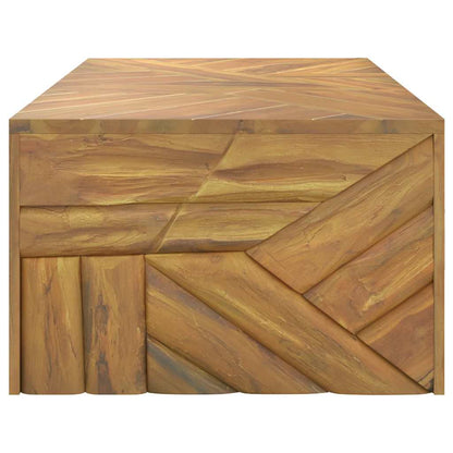 Tavolino da Salotto 110x60x38 cm in Legno Massello di Teak