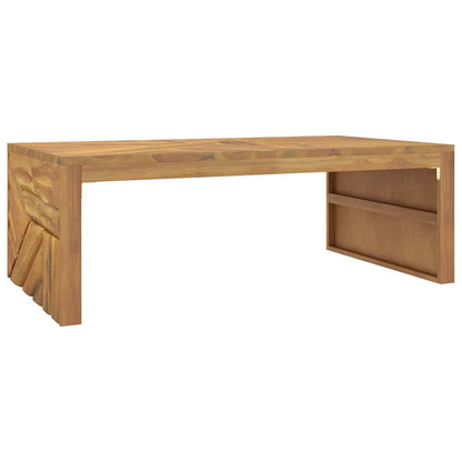 Tavolino da Salotto 110x60x38 cm in Legno Massello di Teak