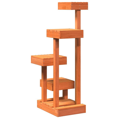 Albero per Gatti Marrone Cera 45,5x49x103 cm in Legno di Pino