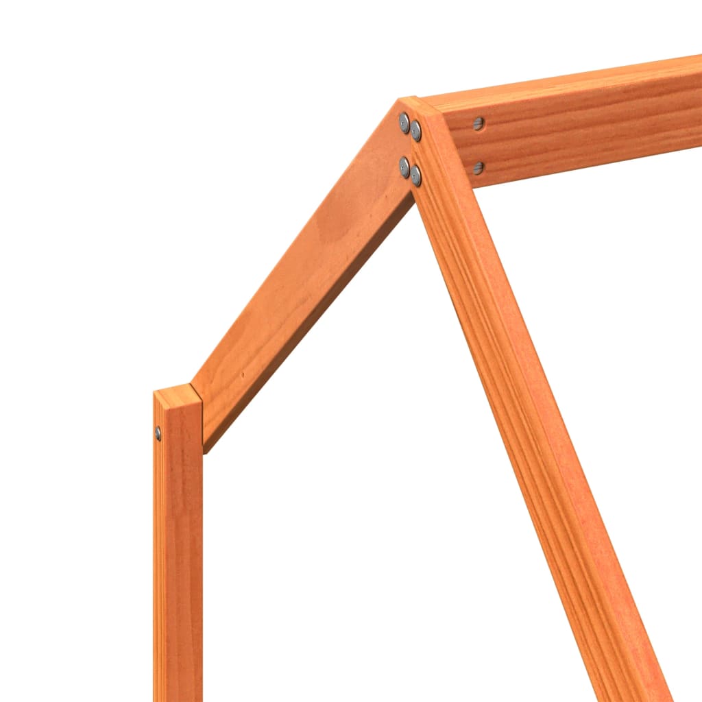 Giroletto per Bambini Marrone Cera 90x190cm Legno Massello Pino - homemem39