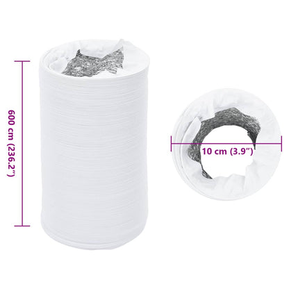 Condotto di Ventilazione in Alluminio e PVC 6m Ø10cm | homemem39