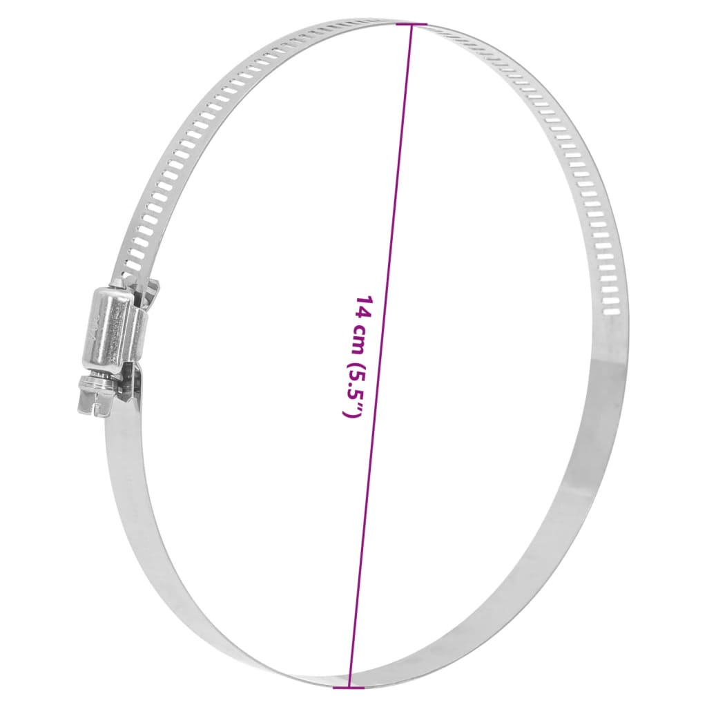 Fascette Stringitubo 6pz 91-140 mm in Acciaio Inox 304 | homemem39
