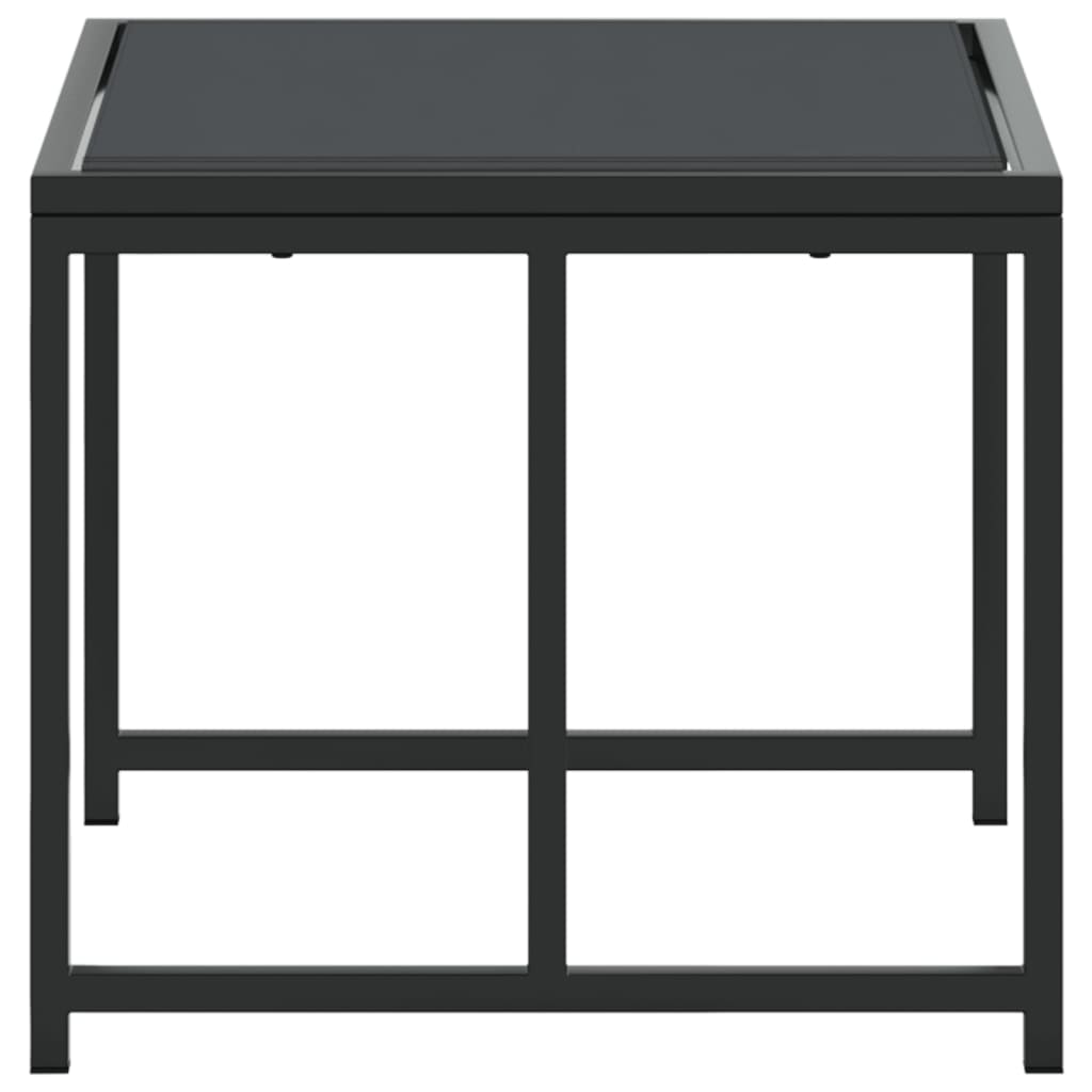 Sgabelli da Giardino 4 pz Neri in Acciaio e Textilene - homemem39