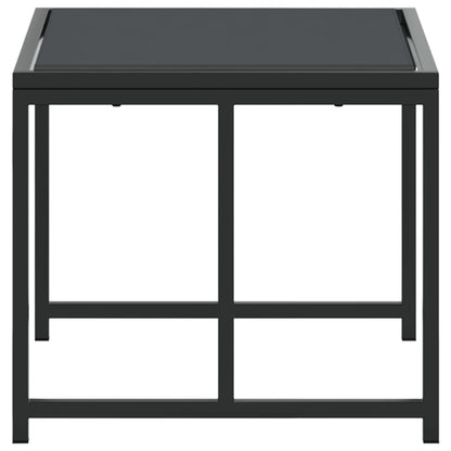 Sgabelli da Giardino 4 pz Neri in Acciaio e Textilene - homemem39