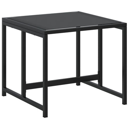 Sgabelli da Giardino 4 pz Neri in Acciaio e Textilene - homemem39