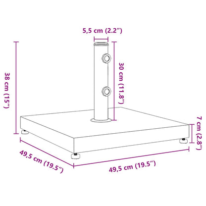Base per Ombrellone per Pali Ø32/38/48 mm 28 kg Rotonda | homemem39