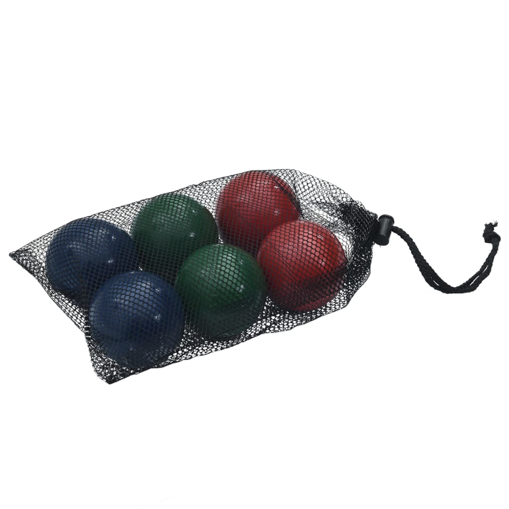 Set Bocce 8 pz con Custodia Trasporto in Legno Massello di Pino