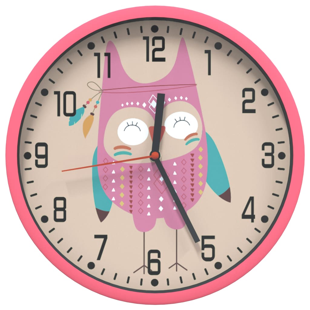 Orologio da Parete Ø25,5 cm Polistirene e Vetro