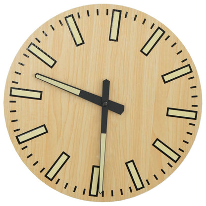 Orologio a Parete con Ore e Lancette Luminose Ø30 cm