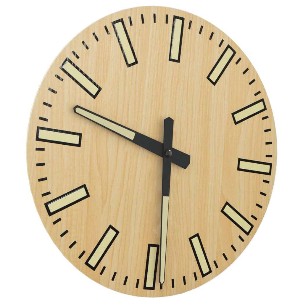 Orologio a Parete con Ore e Lancette Luminose Ø30 cm