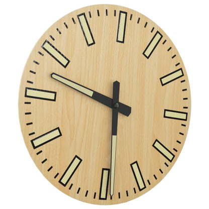 Orologio a Parete con Ore e Lancette Luminose Ø30 cm