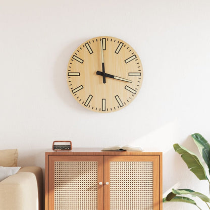 Orologio a Parete con Ore e Lancette Luminose Ø30 cm