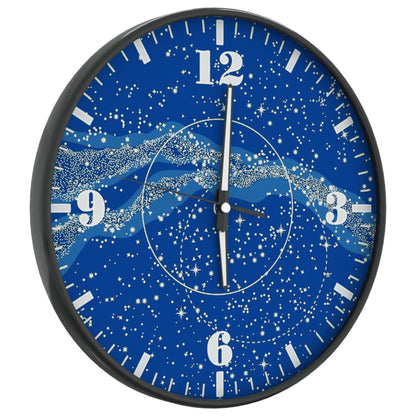 Orologio a Parete con Ore e Lancette Luminose Blu Ø30 cm