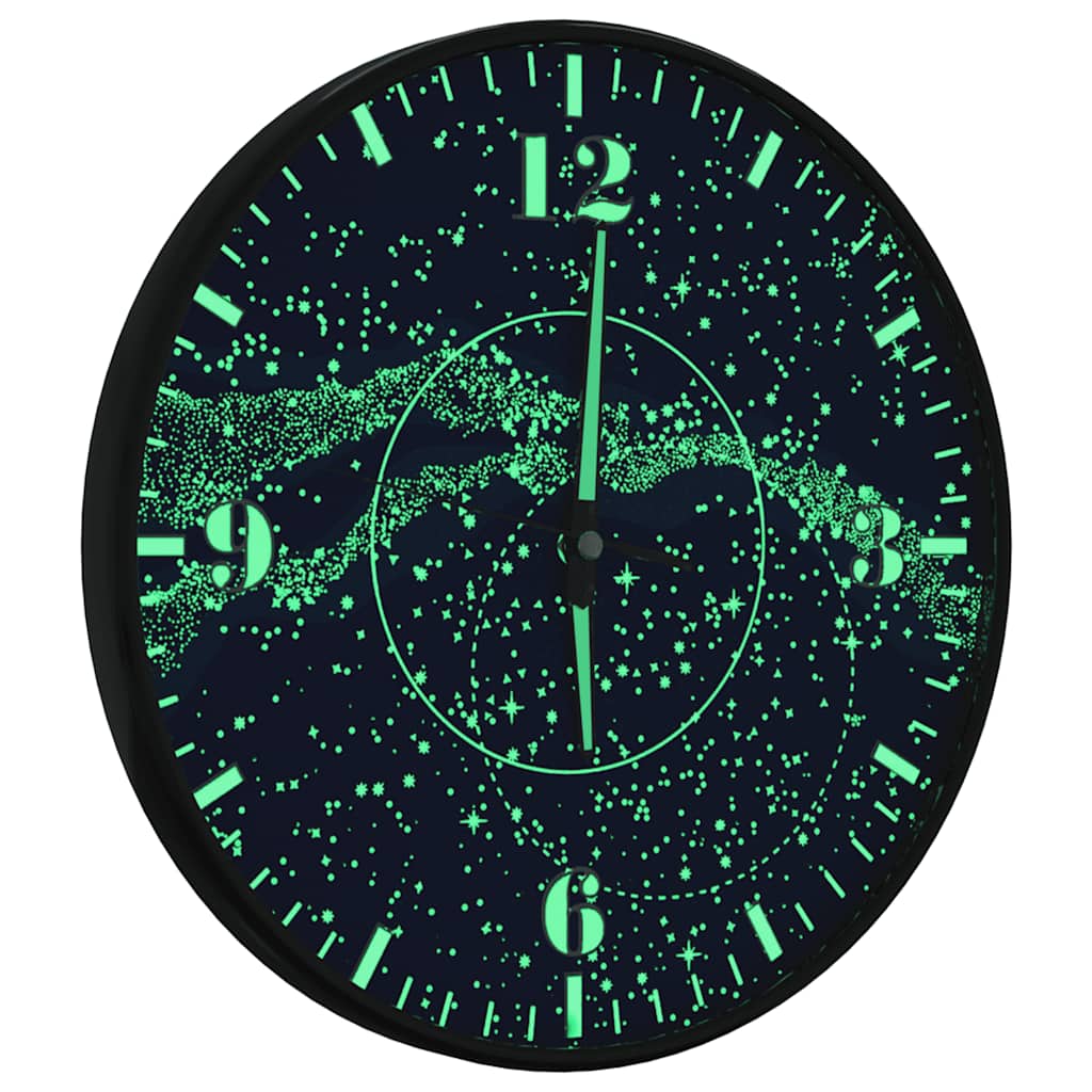 Orologio a Parete con Ore e Lancette Luminose Ø30 cm