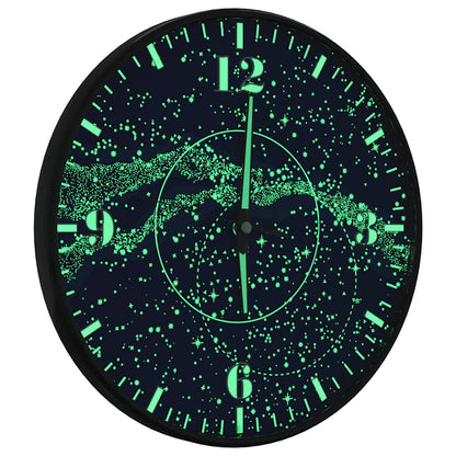 Orologio a Parete con Ore e Lancette Luminose Ø30 cm