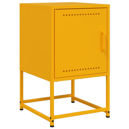 Comodini 2 pz Giallo Senape 36x39x60,5 cm in Acciaio - homemem39