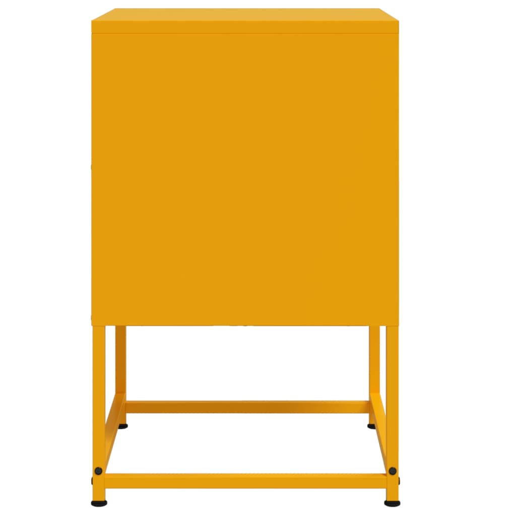 Comodini 2 pz Giallo Senape 36x39x60,5 cm in Acciaio - homemem39