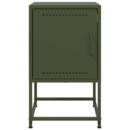 Comodini 2 pz Verde Oliva 36x39x60,5 cm in Acciaio - homemem39