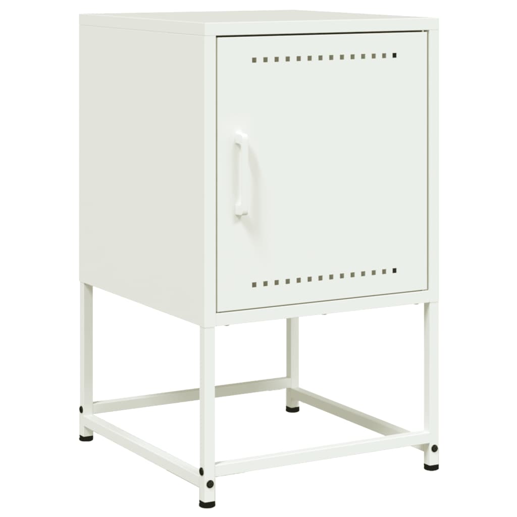 Comodini 2 pz Bianchi 36x39x60,5 cm in Acciaio - homemem39