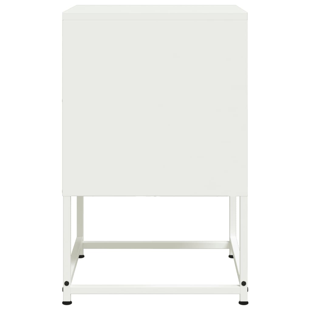 Comodini 2 pz Bianchi 36x39x60,5 cm in Acciaio - homemem39