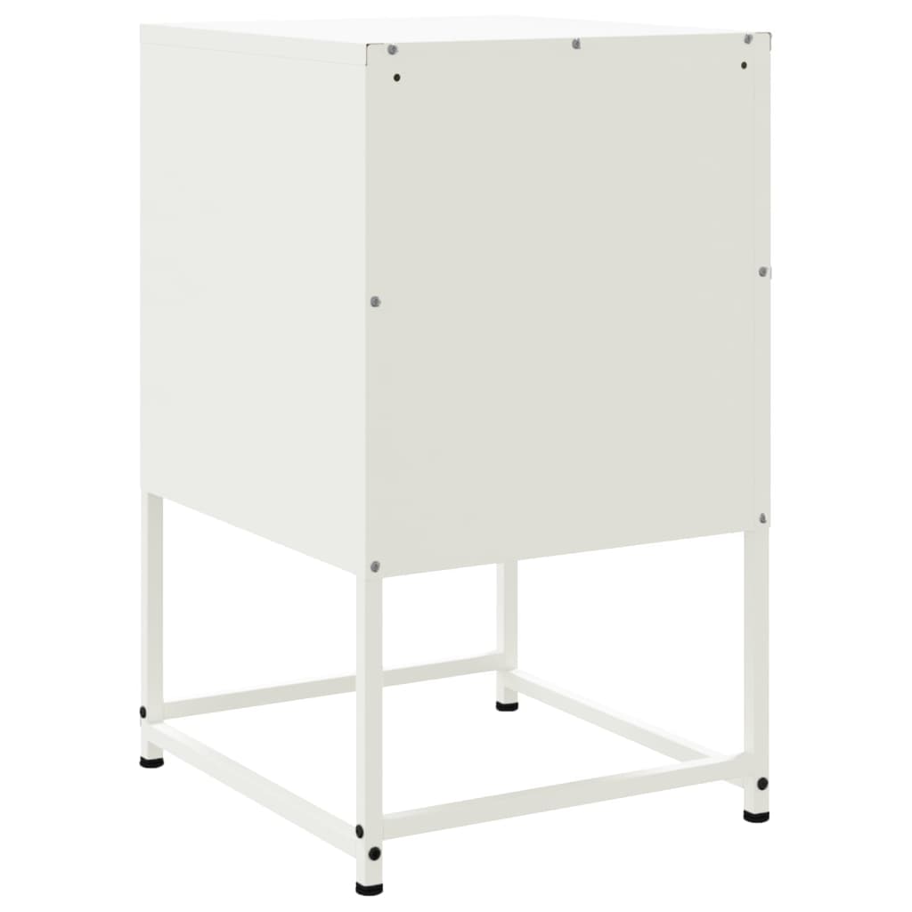 Comodini 2 pz Bianchi 36x39x60,5 cm in Acciaio - homemem39