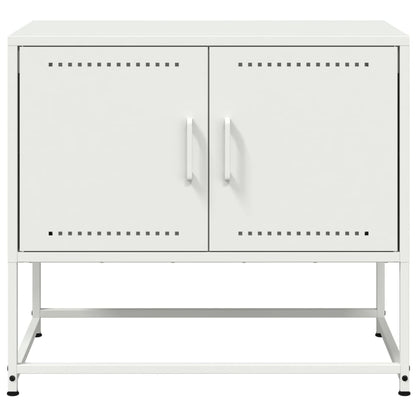 Mobile TV Bianco 68,5x39x60,5 cm in Acciaio - homemem39