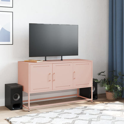 Mobile TV Rosa 100,5x39x60,5 cm in Acciaio - homemem39
