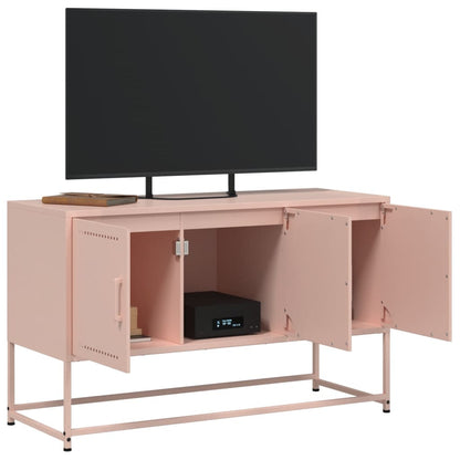 Mobile TV Rosa 100,5x39x60,5 cm in Acciaio - homemem39