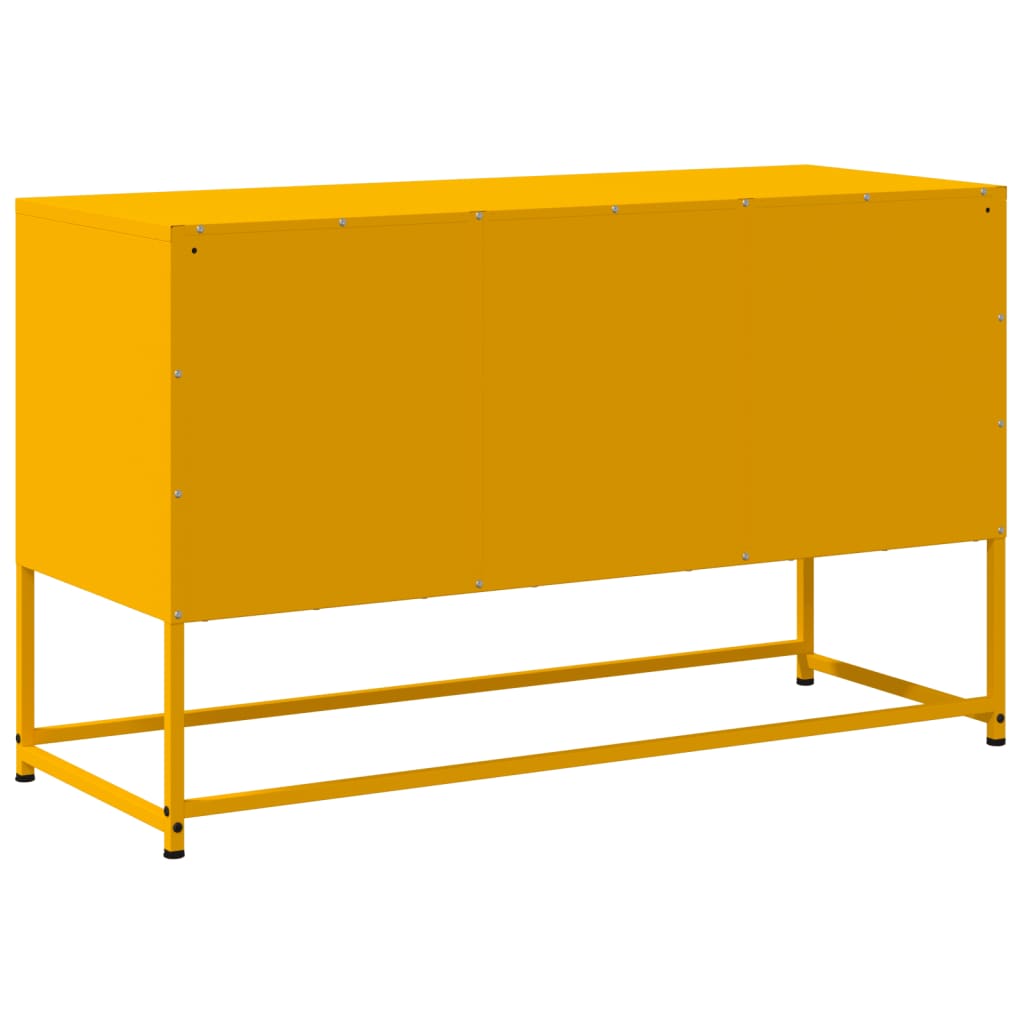 Mobile TV Giallo Senape 100,5x39x60,5 cm in Acciaio - homemem39