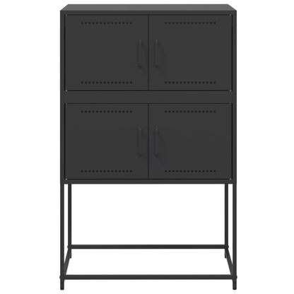 Black Sideboard 68.5x38.5x107 cm in Steel