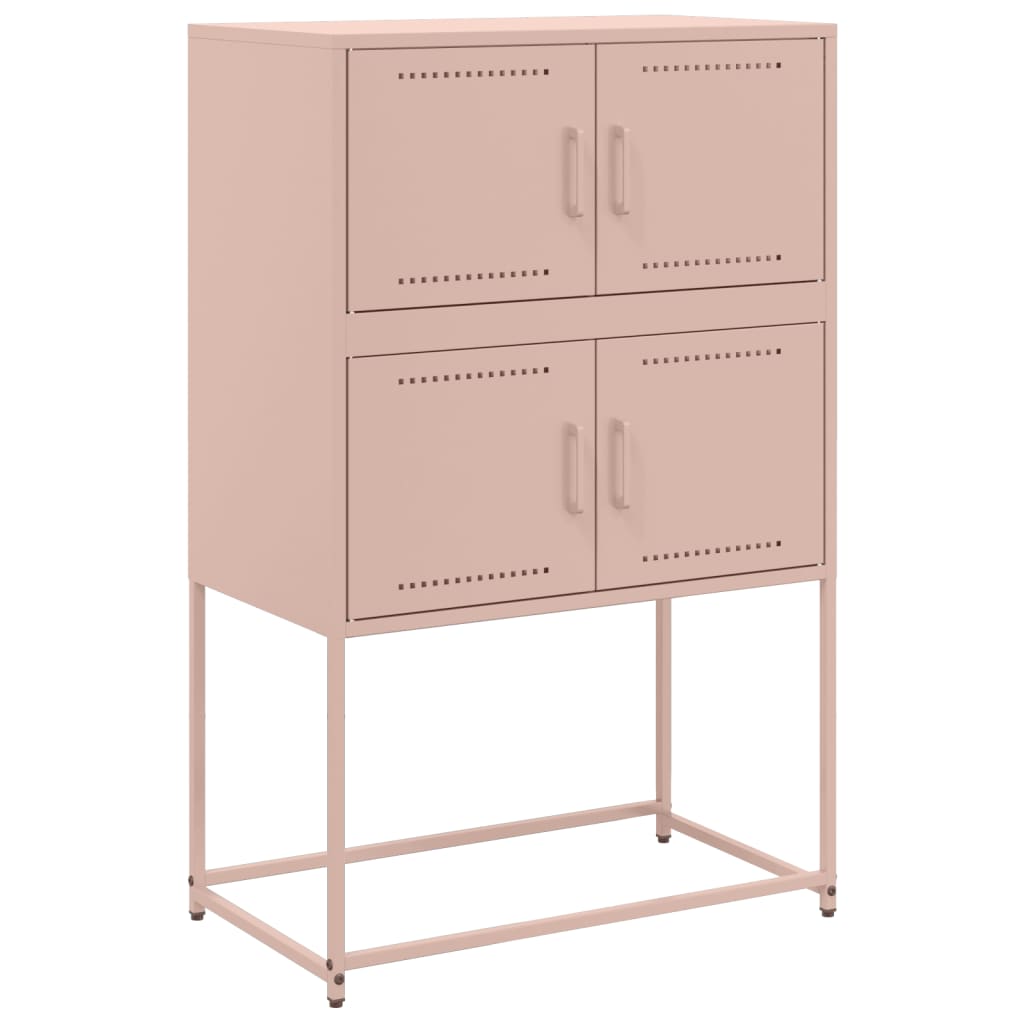 Credenza Rosa 68,5x38,5x107 cm in Acciaio - homemem39