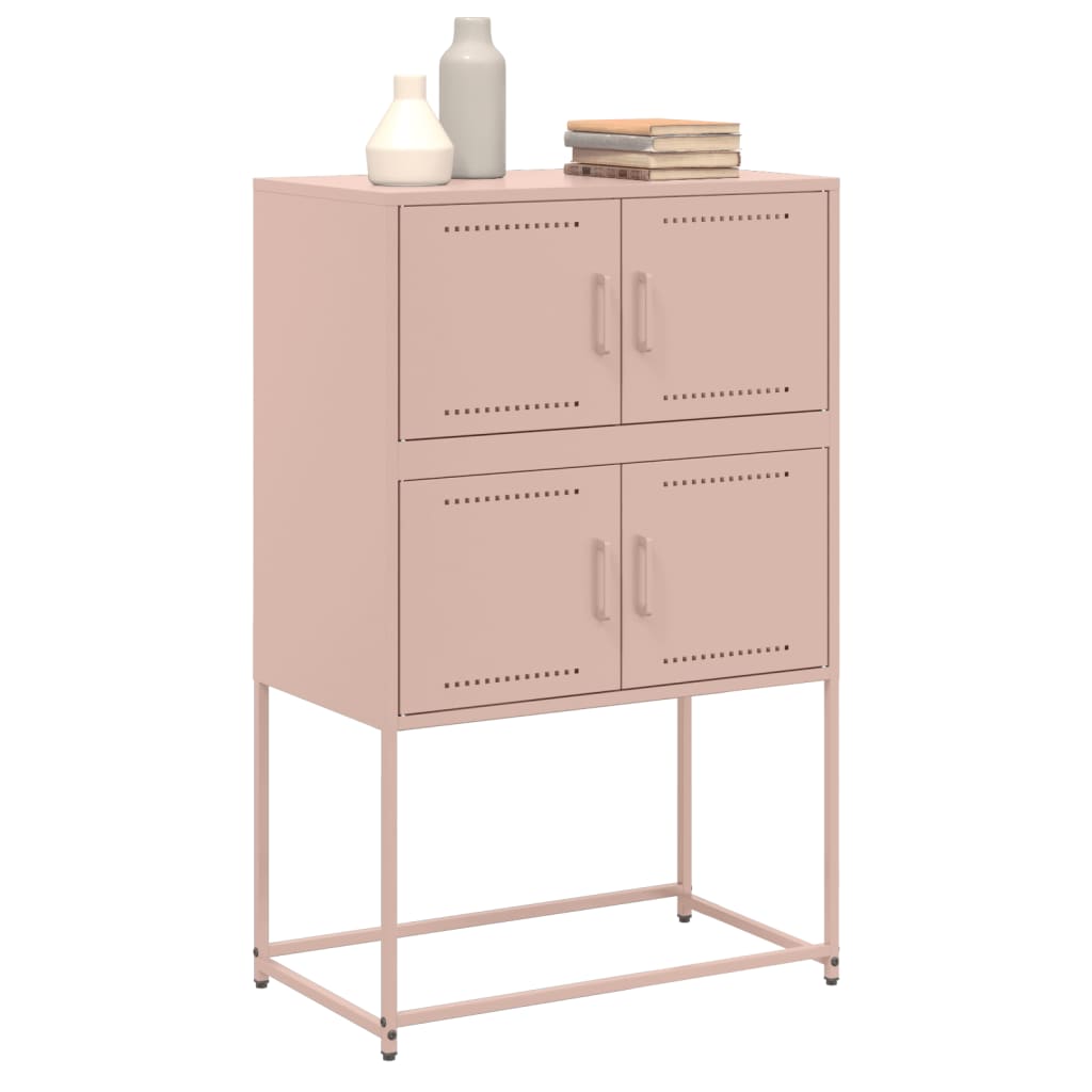 Credenza Rosa 68,5x38,5x107 cm in Acciaio