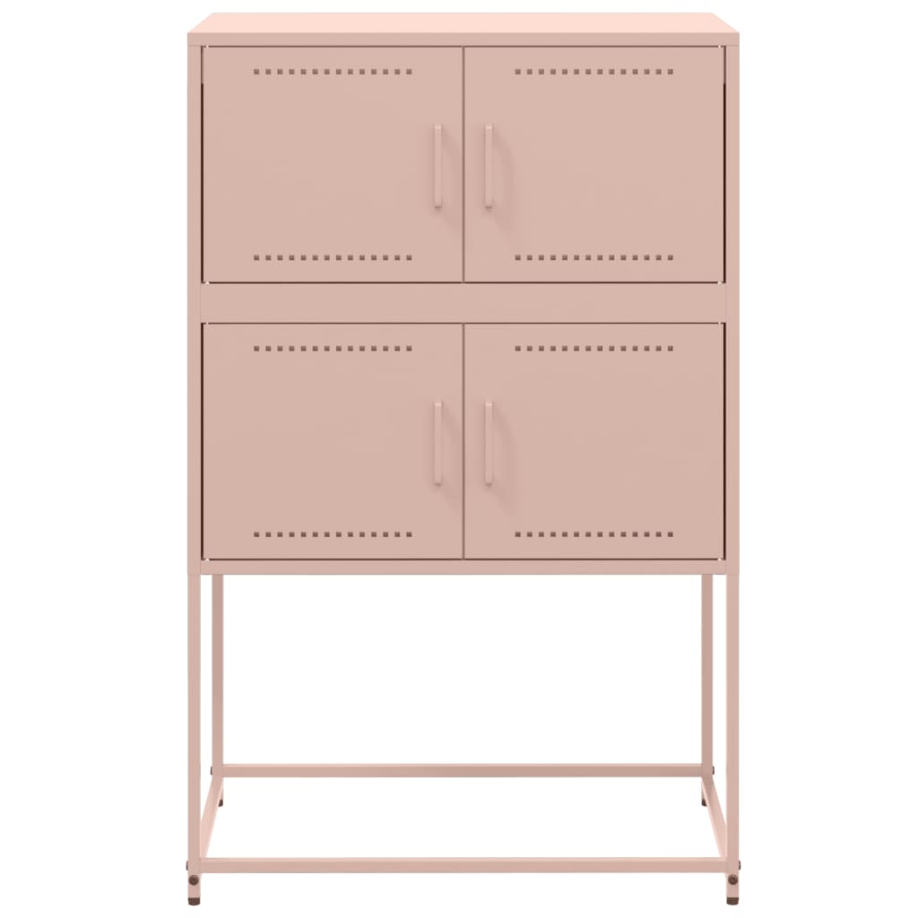 Credenza Rosa 68,5x38,5x107 cm in Acciaio