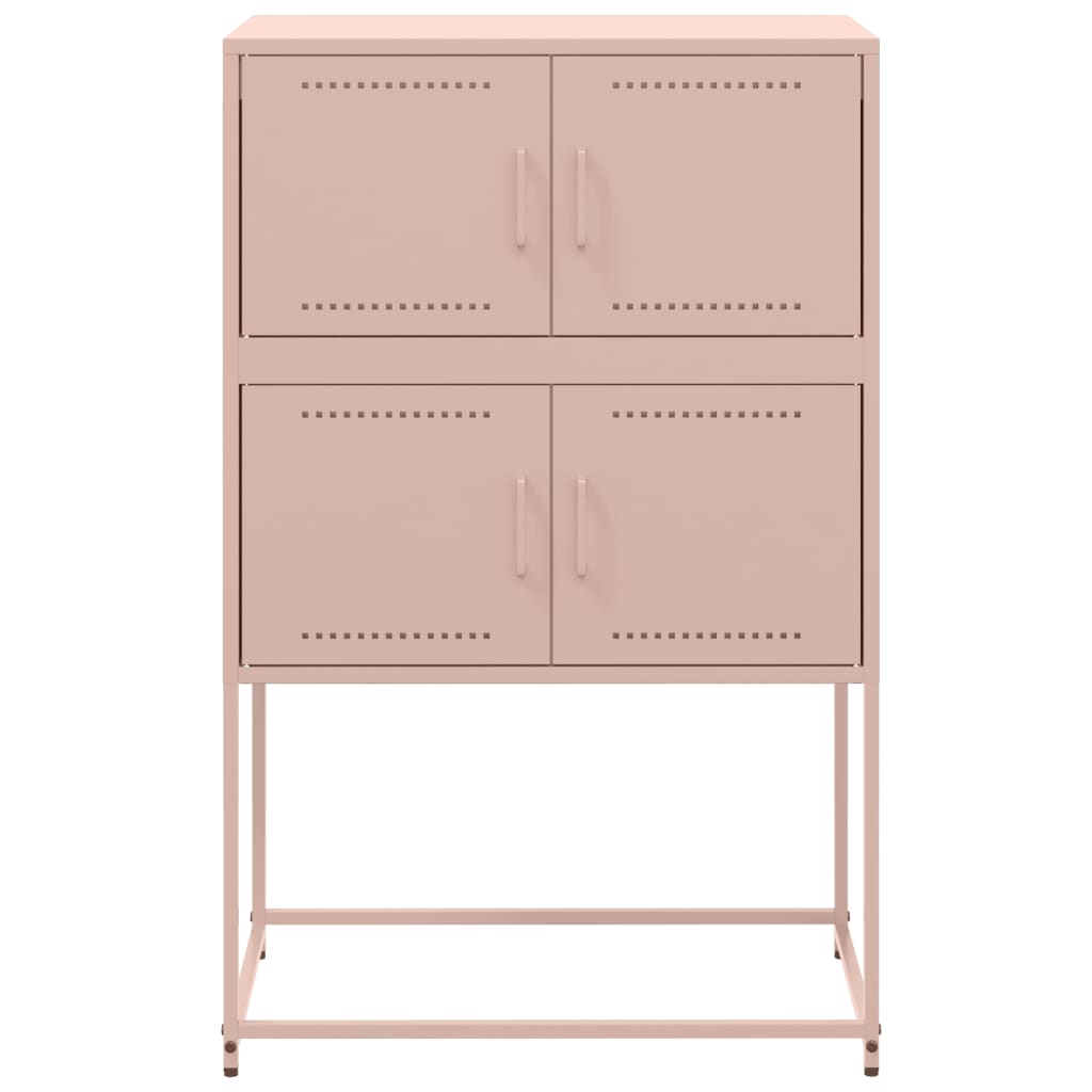 Credenza Rosa 68,5x38,5x107 cm in Acciaio - homemem39