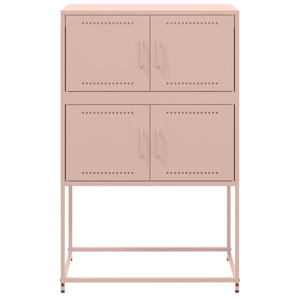 Credenza Rosa 68,5x38,5x107 cm in Acciaio - homemem39