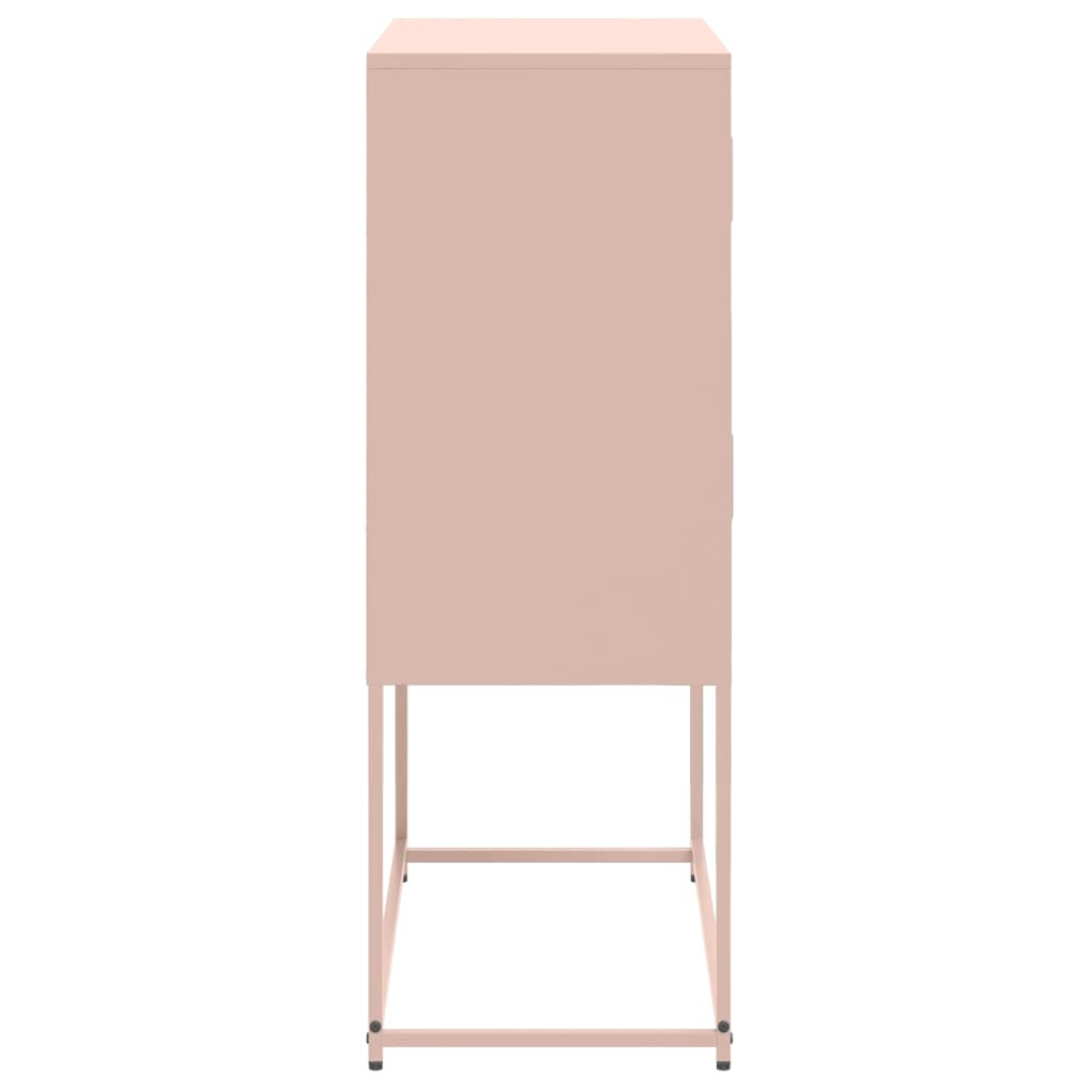 Credenza Rosa 68,5x38,5x107 cm in Acciaio