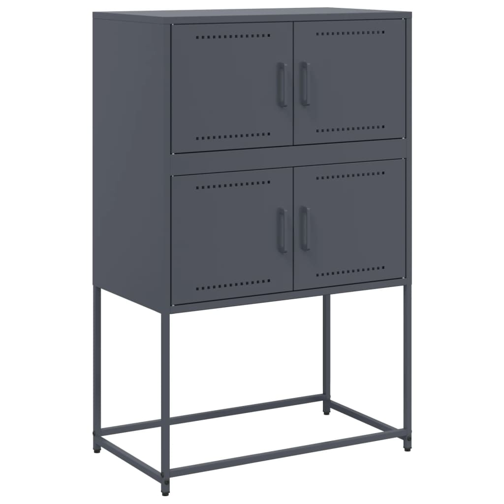 Credenza Antracite 68,5x38,5x107 cm in Acciaio
